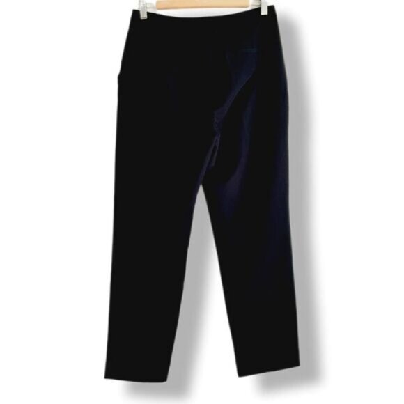 TOPSHOP | Ankle Cropped Dress Pants High Rise Navy Blue Sz 6 - Picture 2 of 9